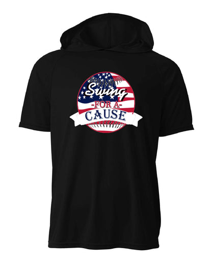 Swing For A Cause Short Sleeve Hoodie