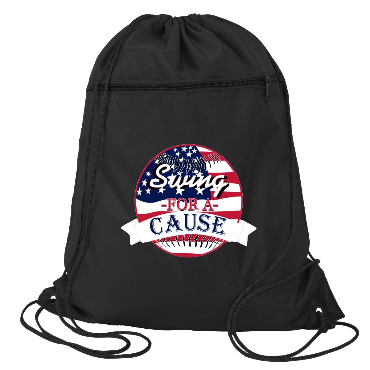 Swing For A Cause Polyester Cinchpack