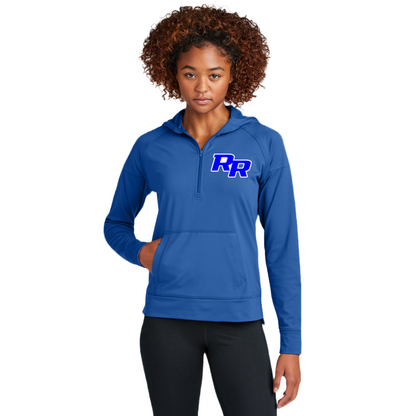 Sport-Tek® Ladies Sport-Wick® Stretch 1/2-Zip Hoodie