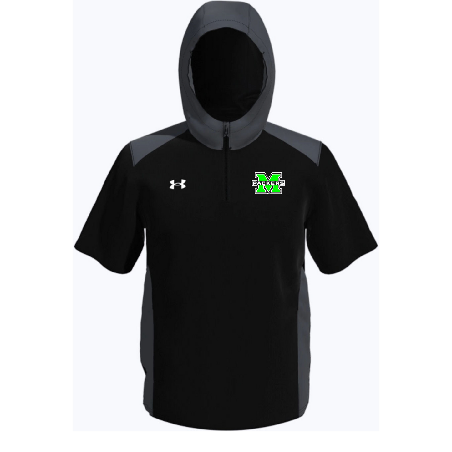 Madison County Packers Under Armour Men's Command Short Sleeve Hoodie