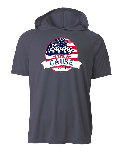 Swing For A Cause Short Sleeve Hoodie