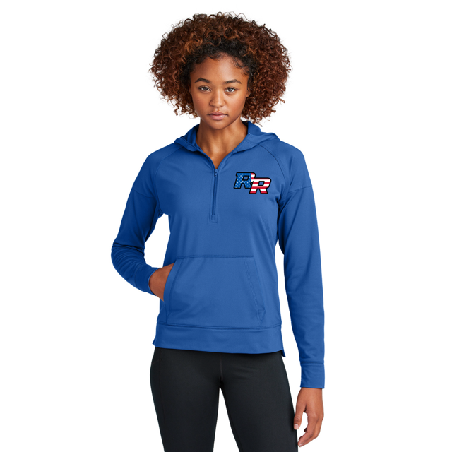 Ladies Sport-Wick® Stretch 1/2-Zip Hoodie